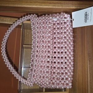 Pink Beaded Handbag